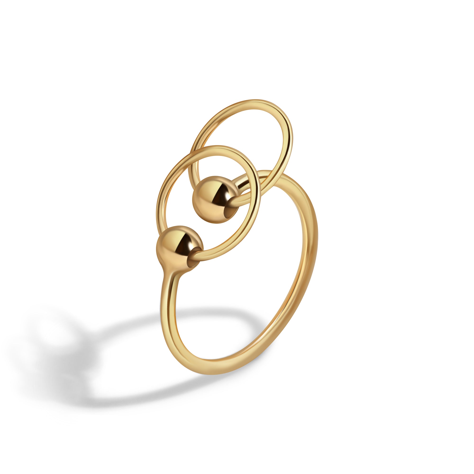 CENTRO CHICO 2-IN-1 RING IN 14K GOLD