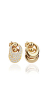 NIMBO ROUND 2-IN-1 EARRINGS IN STERLING SILVER