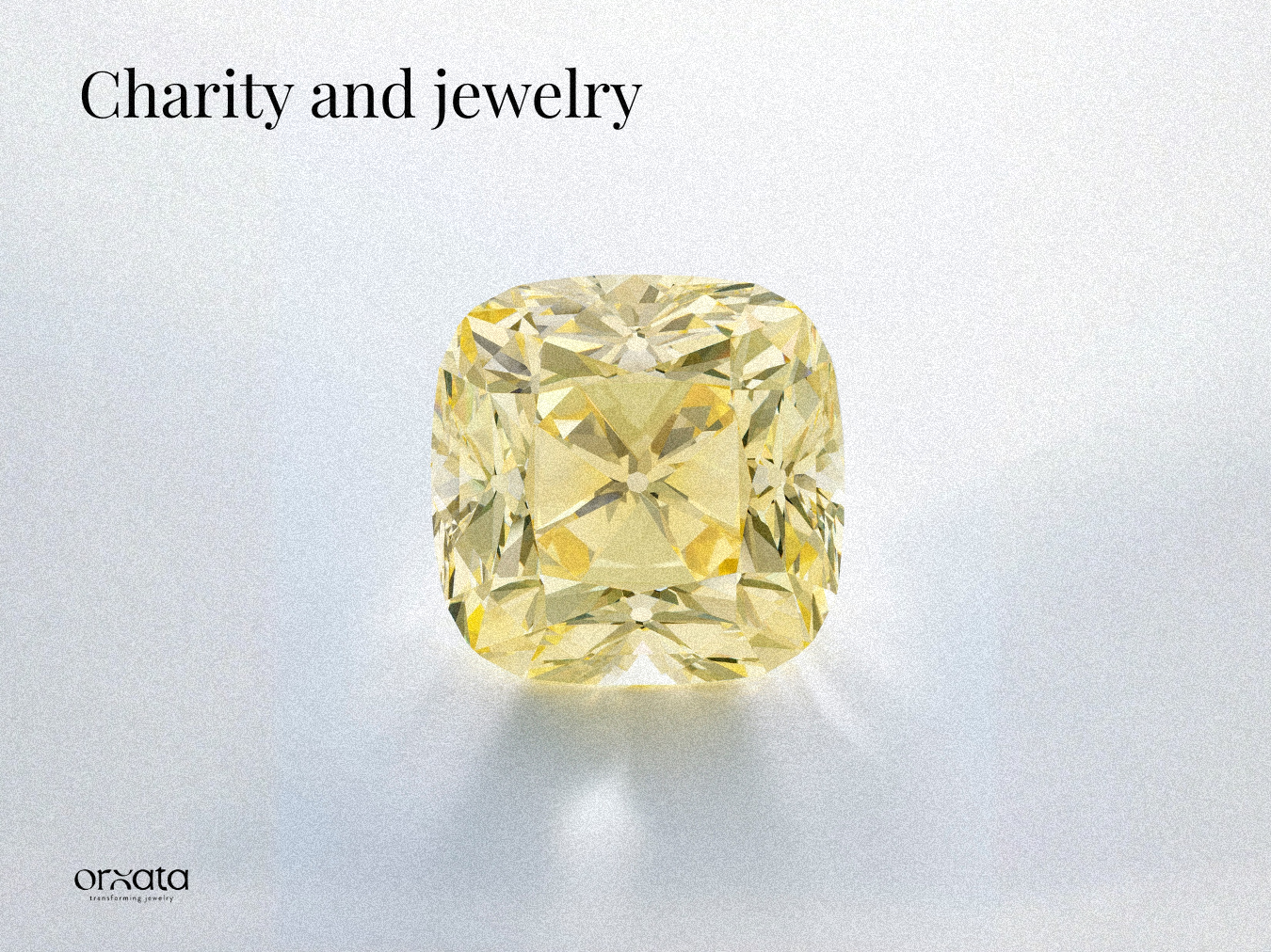 Jewelry in Charity - Red Cross Diamond