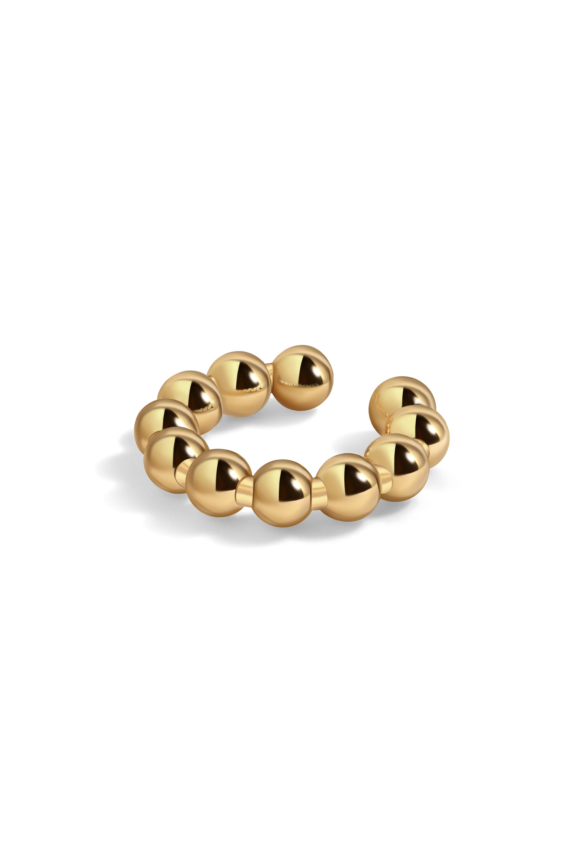 BOLA EAR CUFF IN 14K GOLD