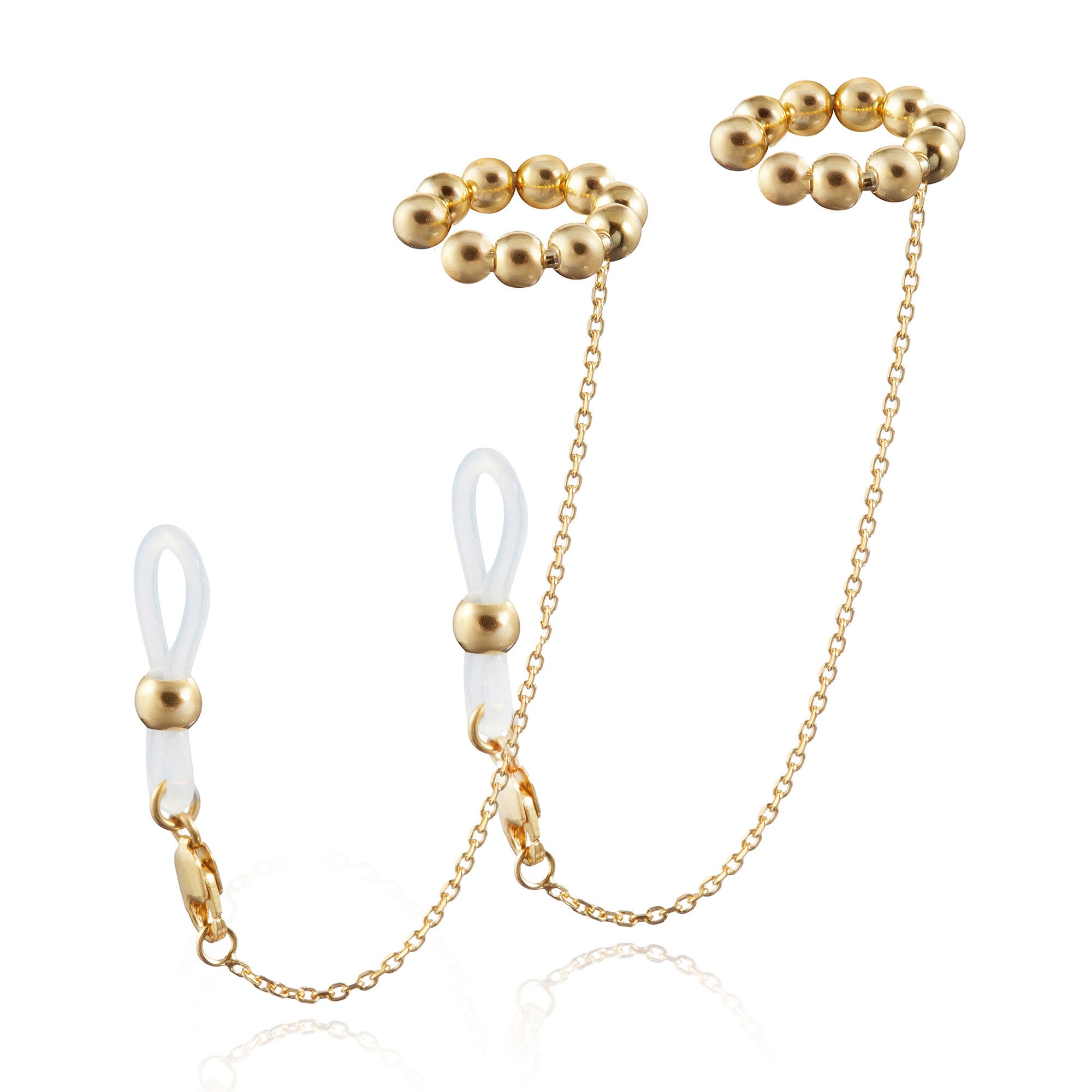 2-IN-1 EAR CUFFS FOR AIRPODS & EARRINGS IN 14K GOLD