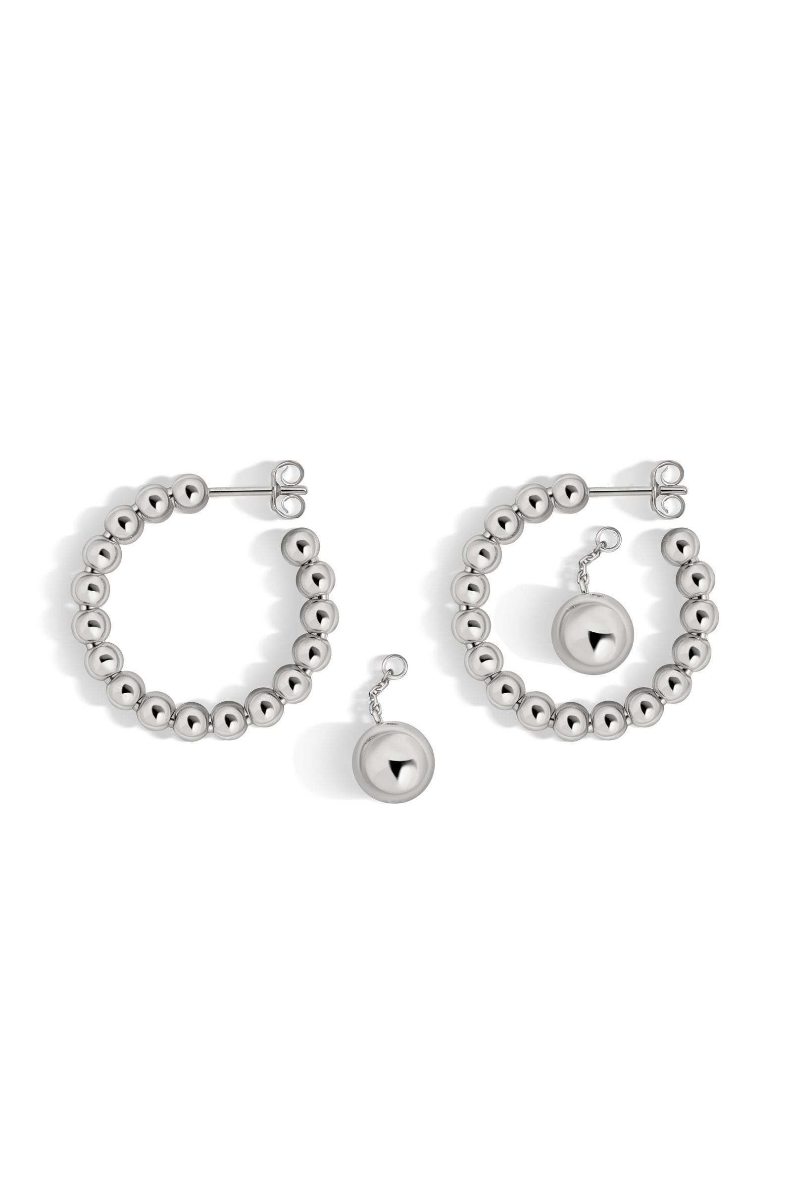 BOLA 2-IN-1 EARRINGS IN 14K GOLD