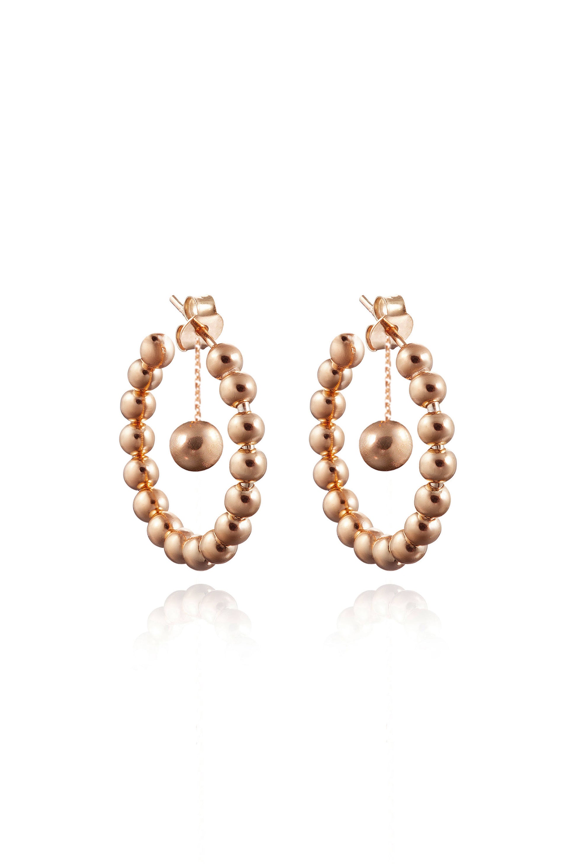 BOLA 2-IN-1 EARRINGS IN 14K GOLD