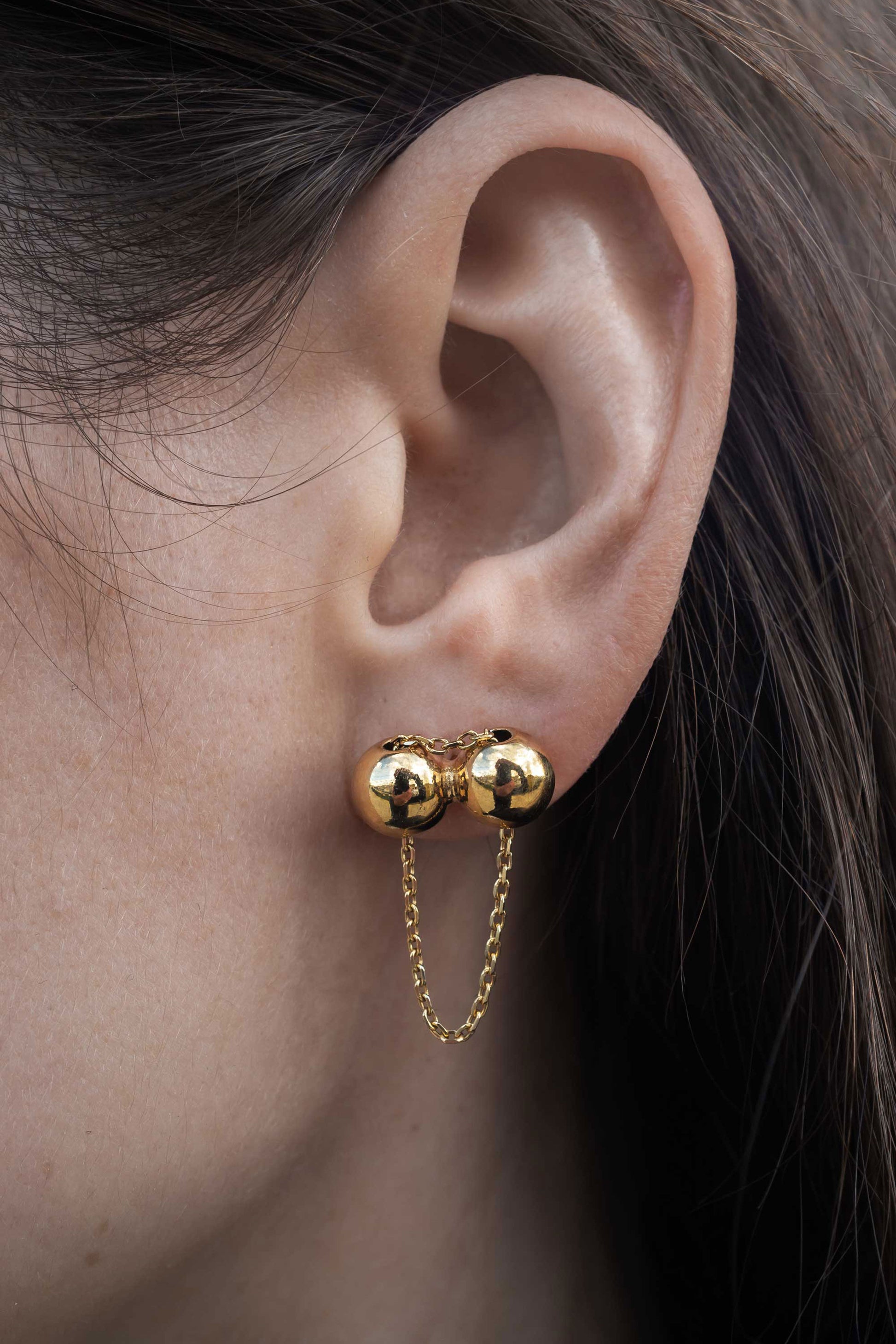 BRILLO 2-IN-1 EARRINGS IN STERLING SILVER