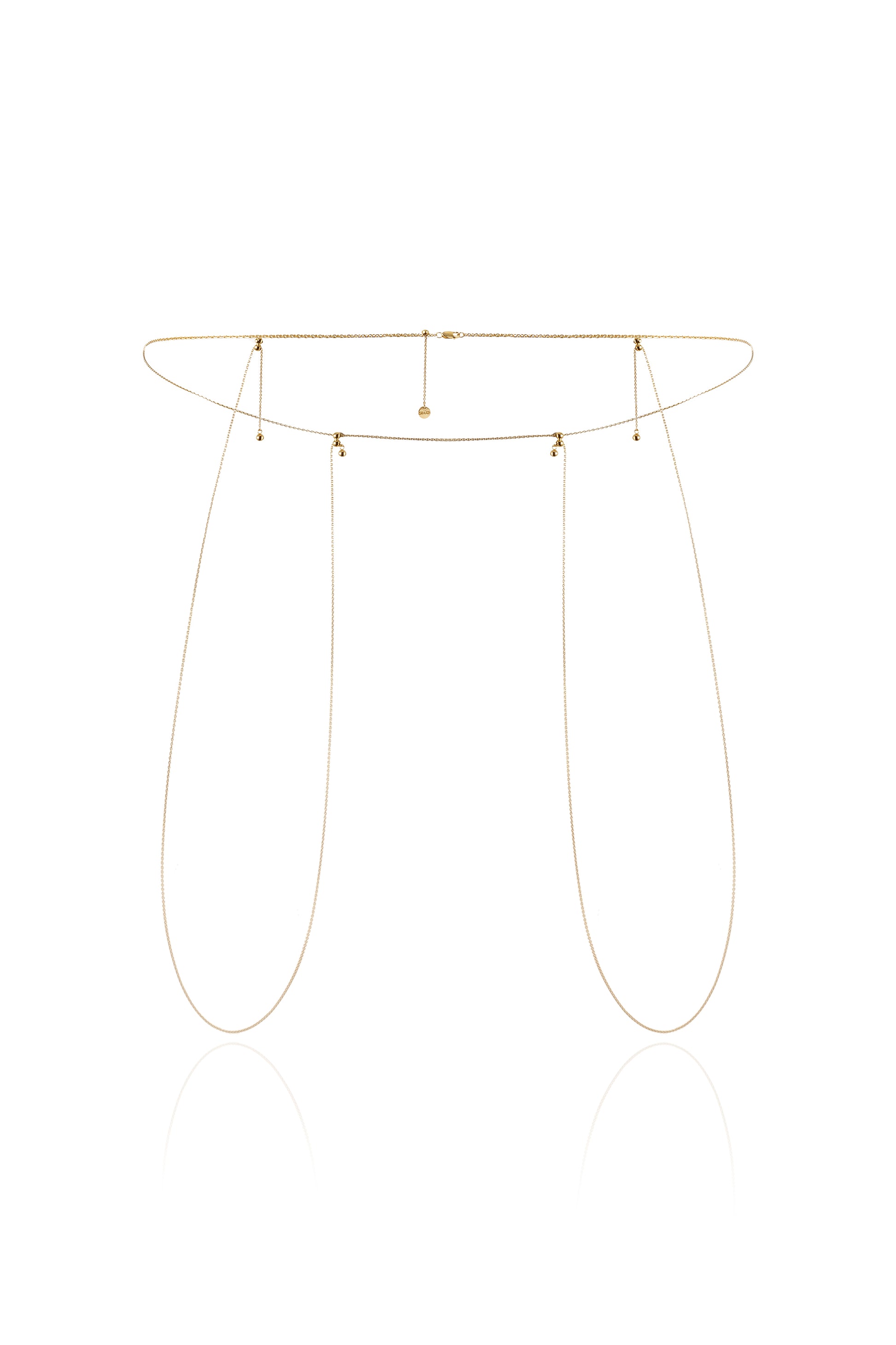 CALOR 3-IN-1 BODY CHAIN IN 14K GOLD