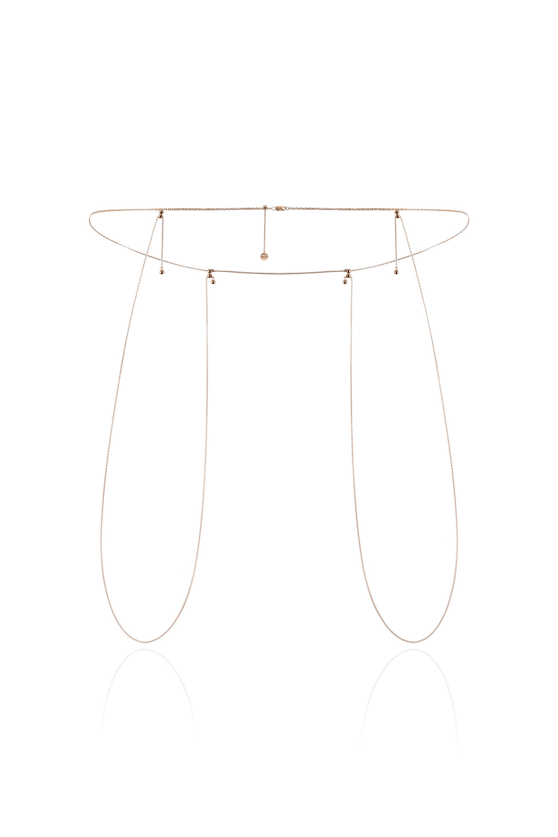 CALOR 3-IN-1 BODY CHAIN IN 14K GOLD