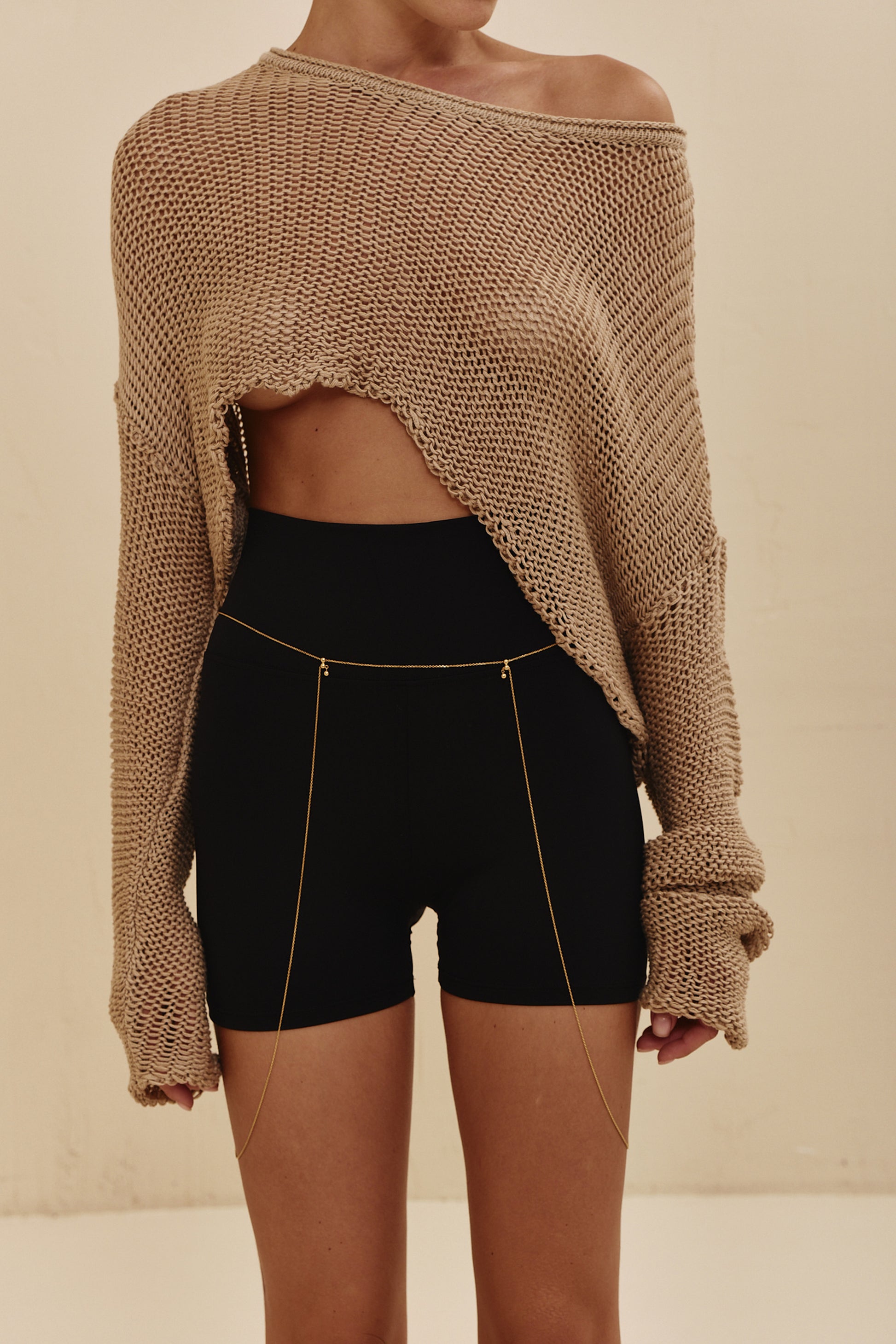 CALOR 3-IN-1 BODY CHAIN IN 14K GOLD