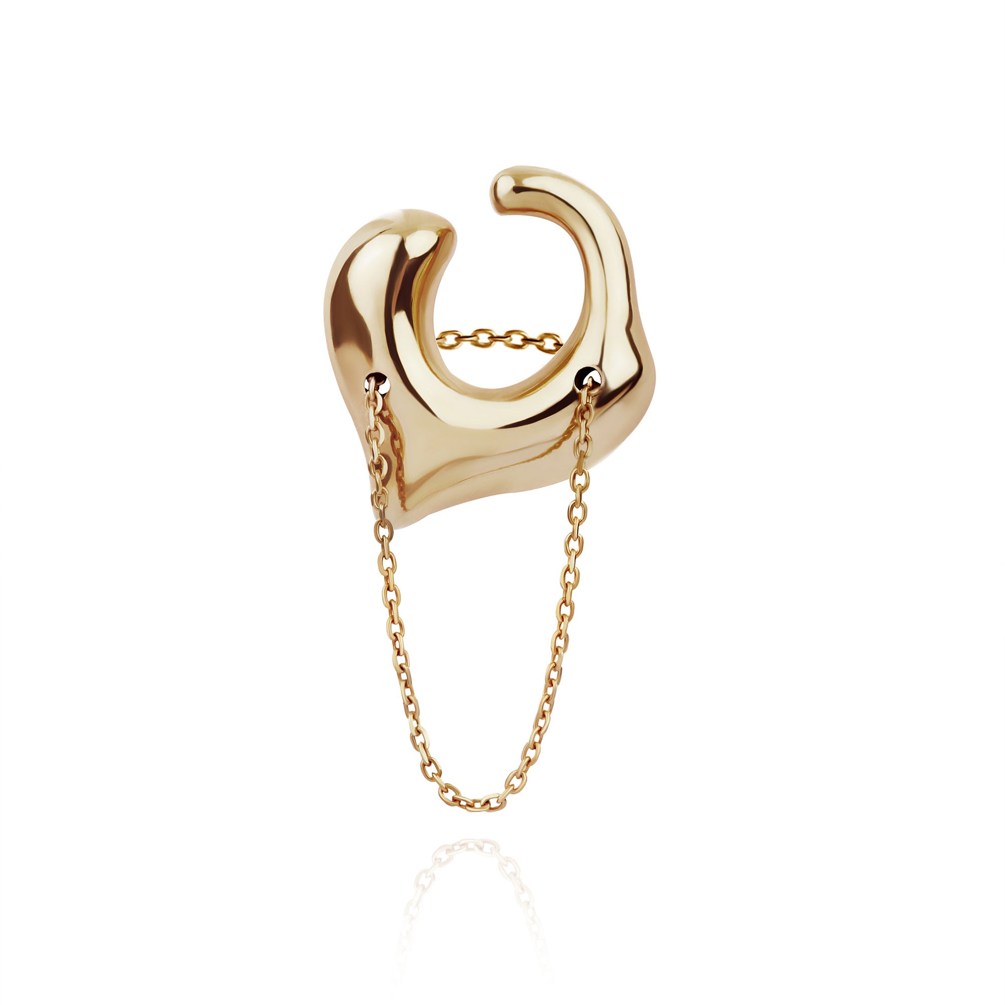 CARIÑO 3-IN-1 CUFF-RING IN 14K GOLD
