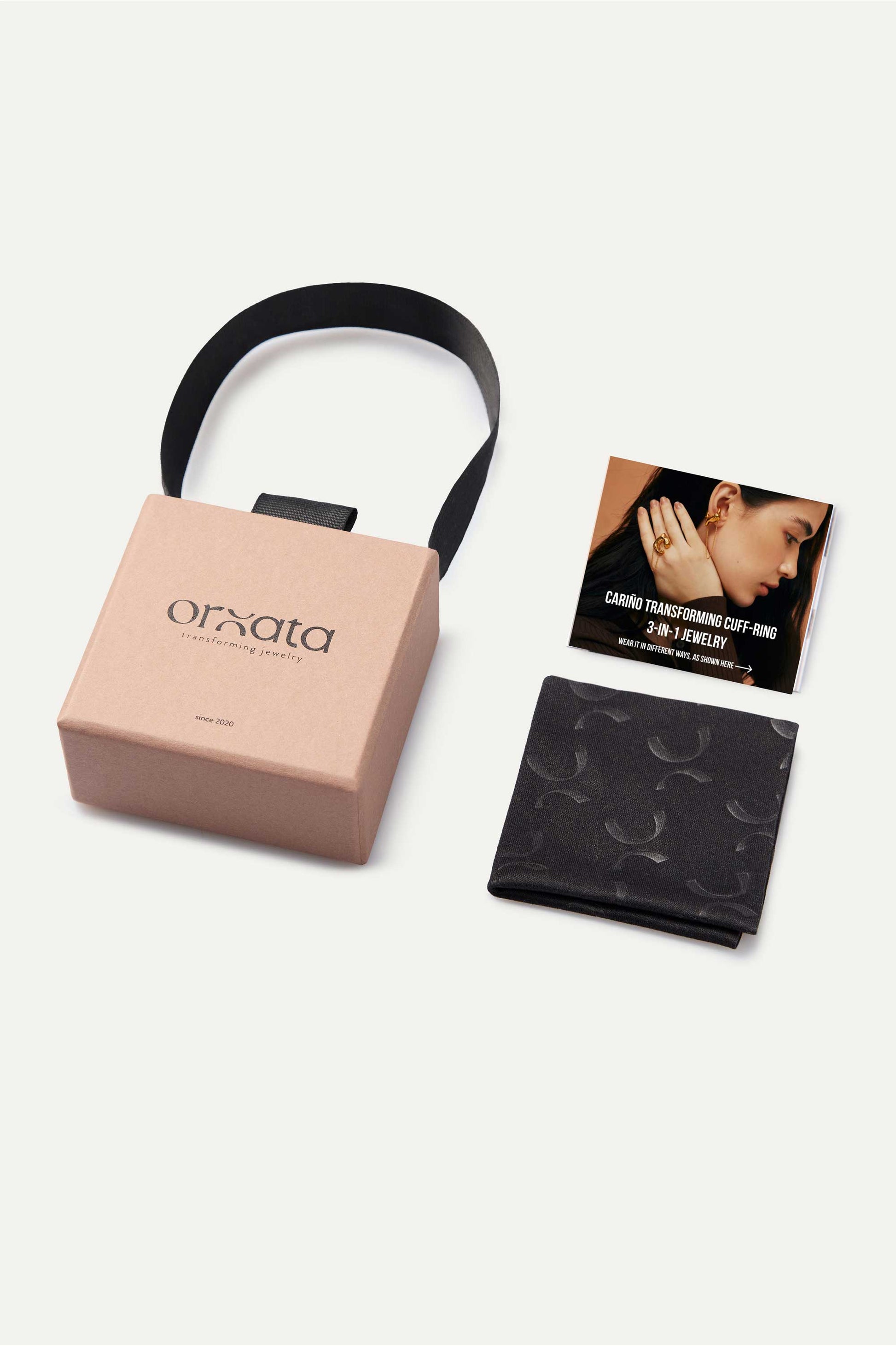 CARIÑO 3-IN-1 CUFF-RING IN 14K GOLD