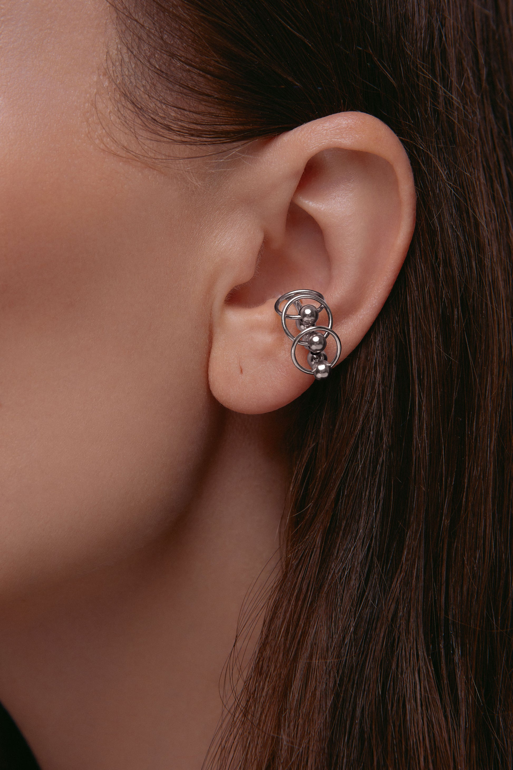 CENTRO 3-IN-1 EAR CUFF IN 14K GOLD
