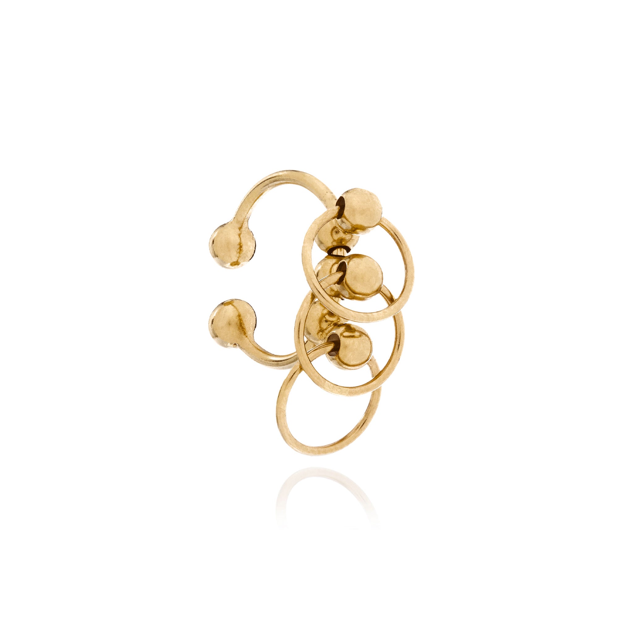 CENTRO 3-IN-1 EAR CUFF IN STERLING SILVER