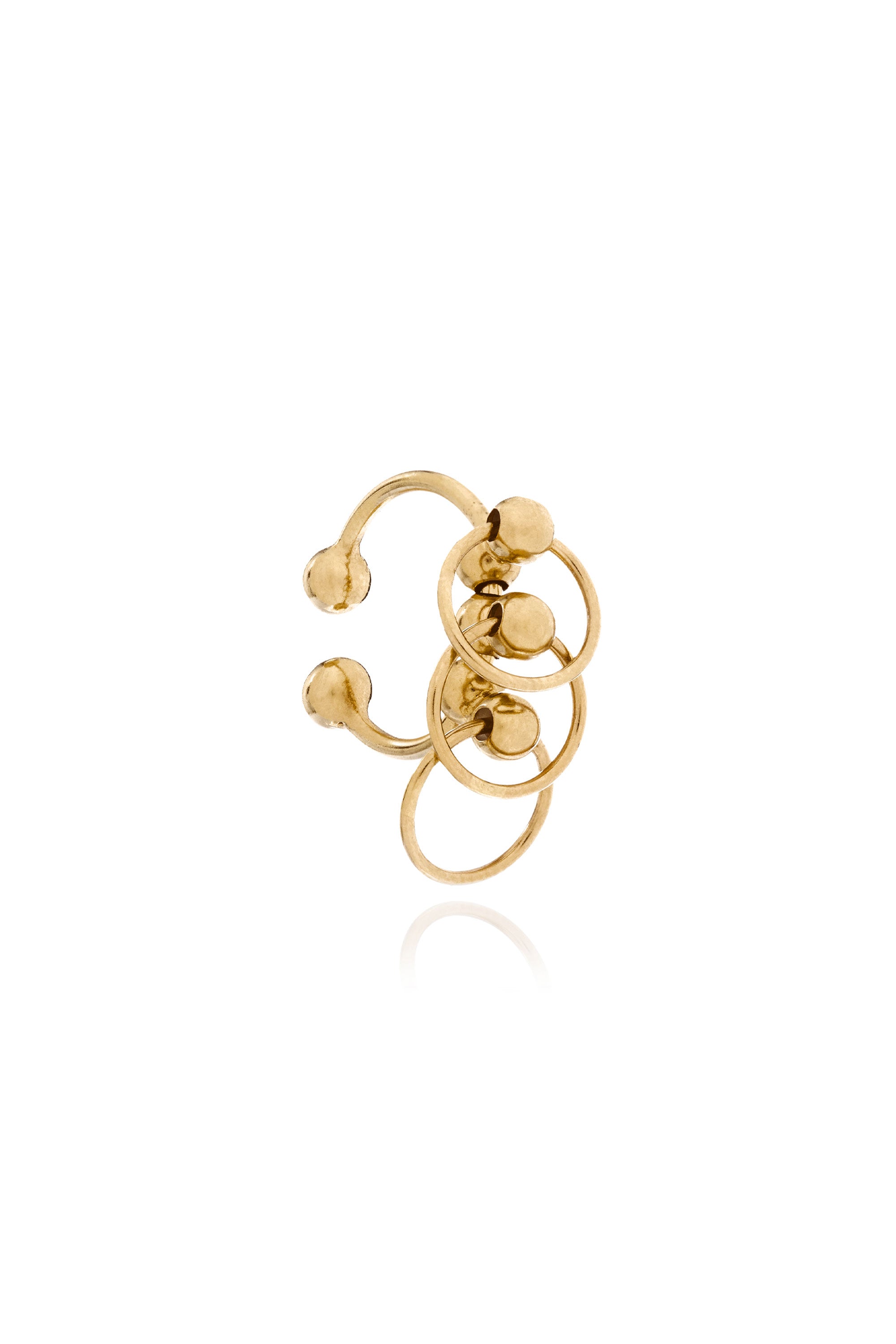 CENTRO 3-IN-1 EAR CUFF IN STERLING SILVER
