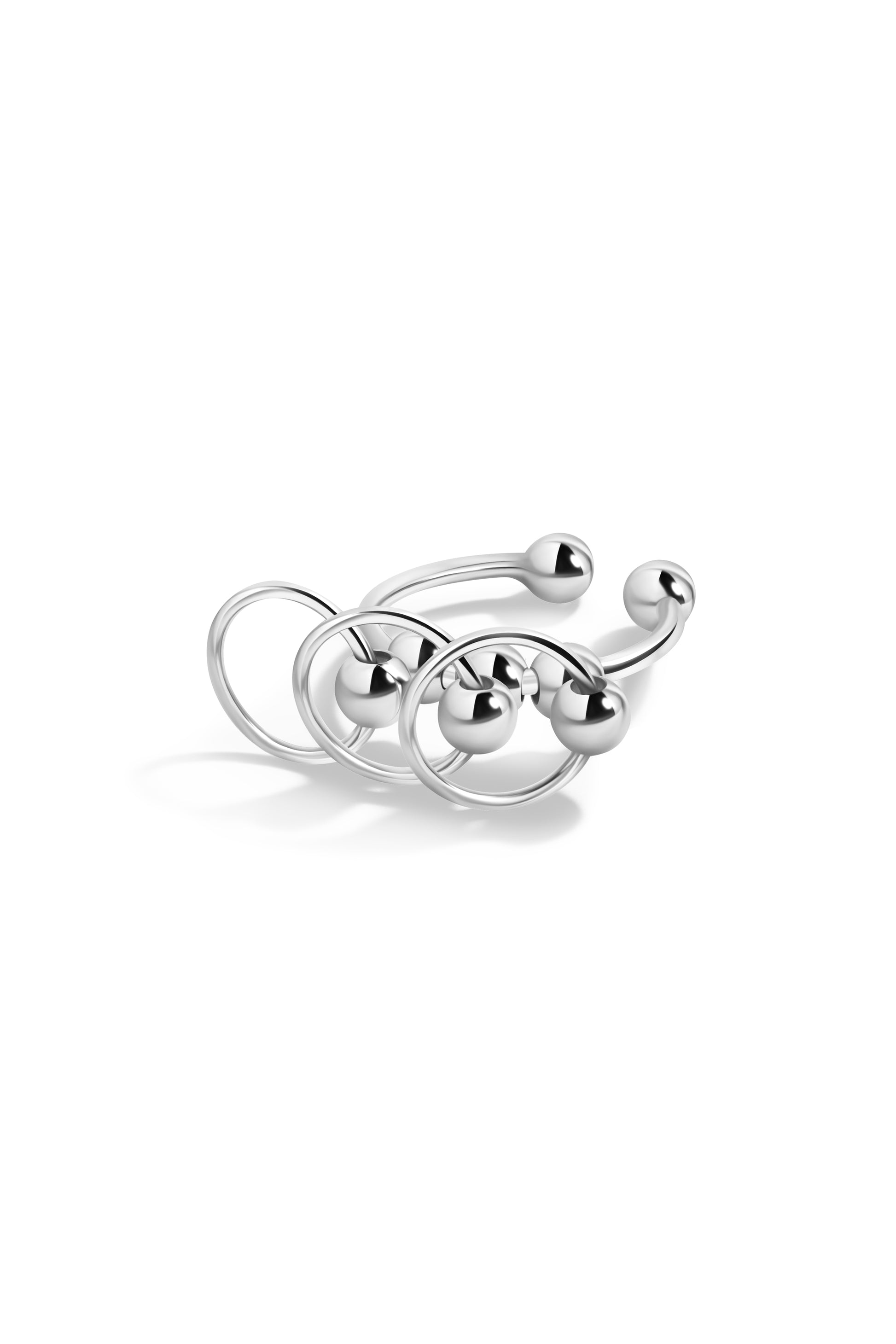 CENTRO 3-IN-1 EAR CUFF IN 14K GOLD
