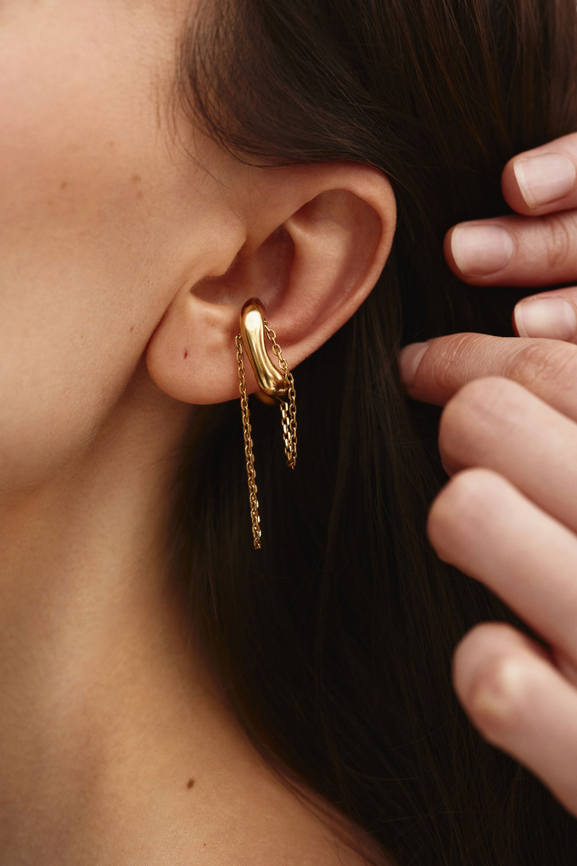 ENTERO 3-IN-1 CUFF-RING IN 14K GOLD