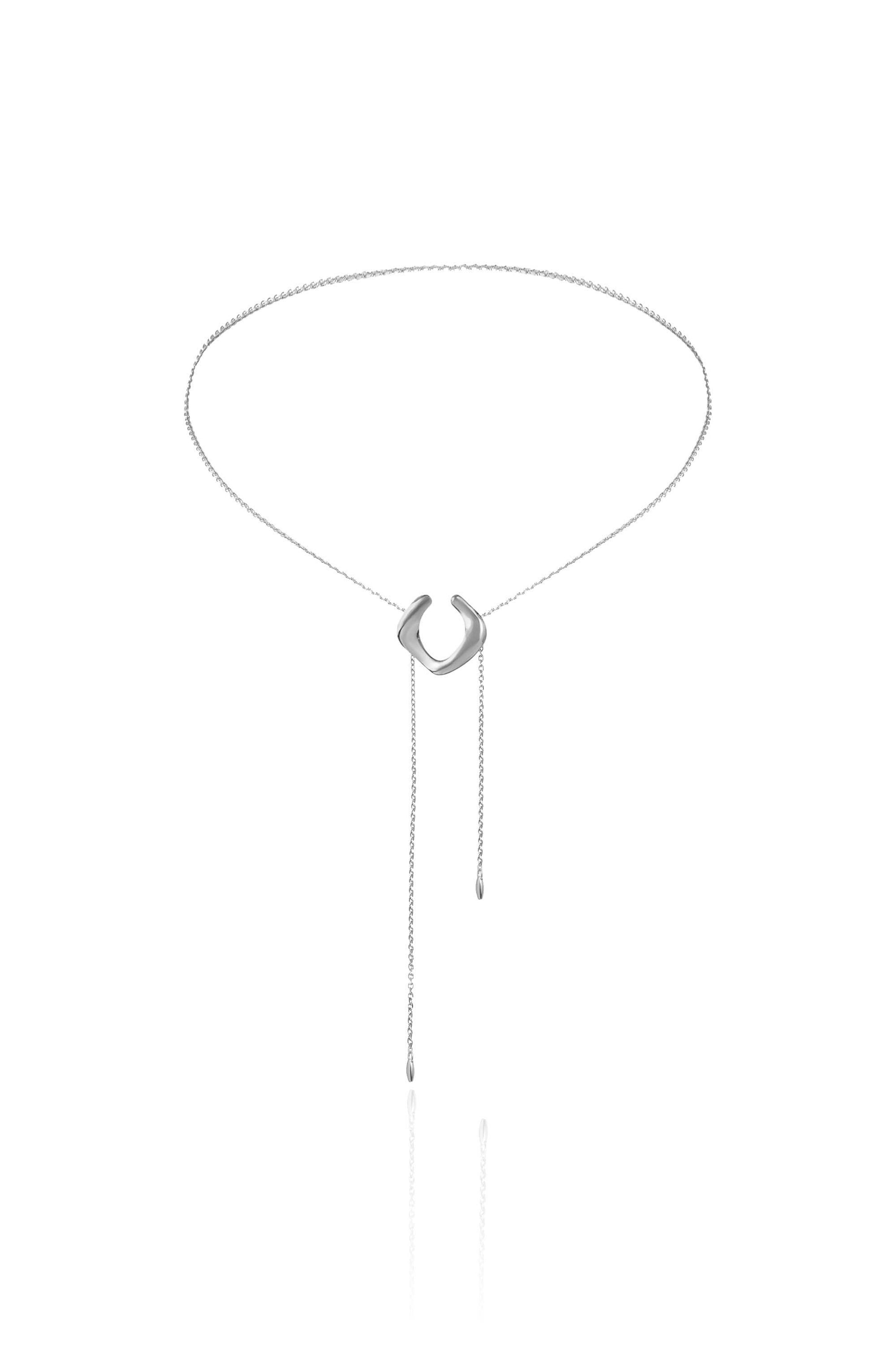 ENTERO 7-IN-1 CUFF-NECKLACE IN STERLING SILVER