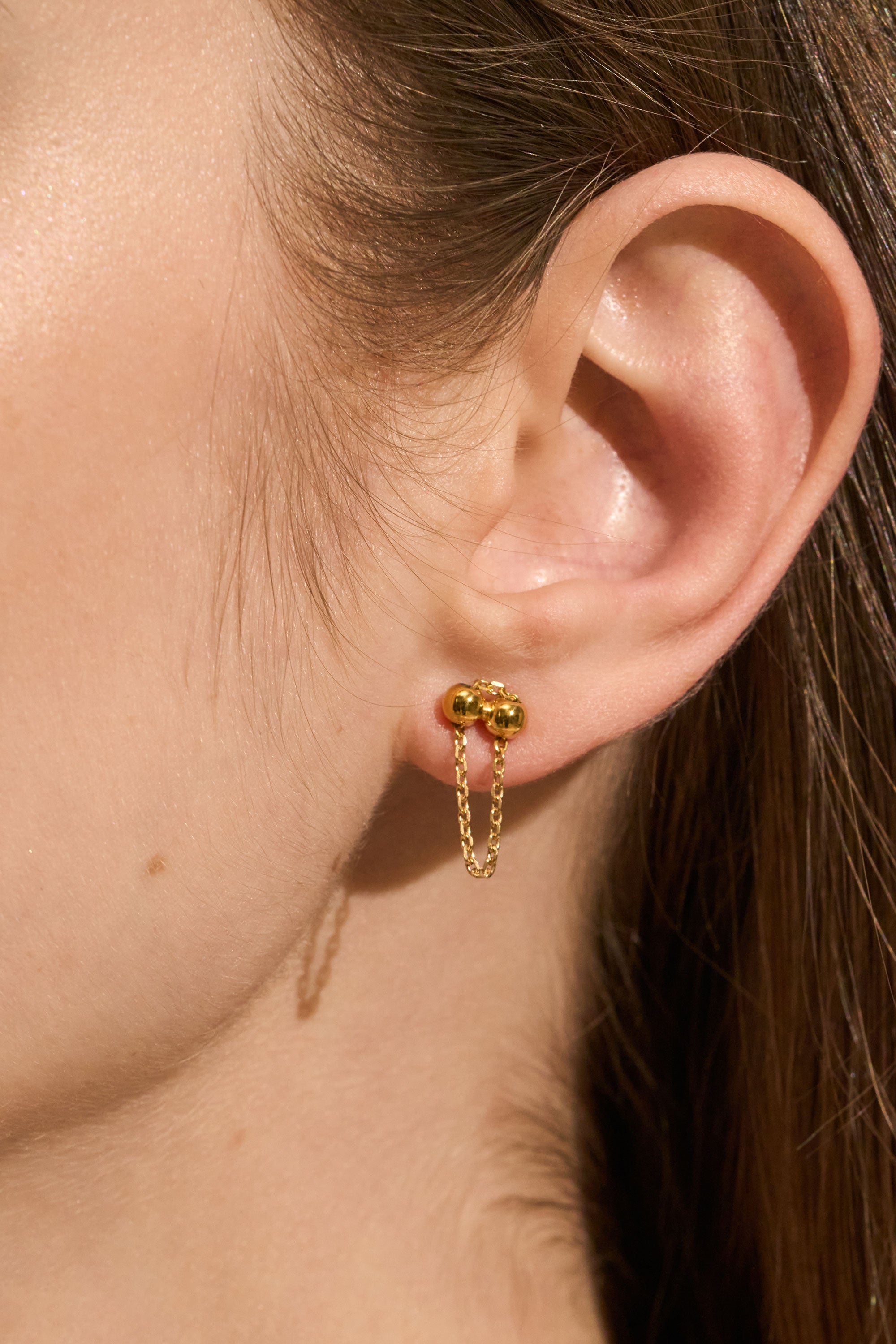 ESPACIO 2-IN-1 EARRINGS IN 14K GOLD