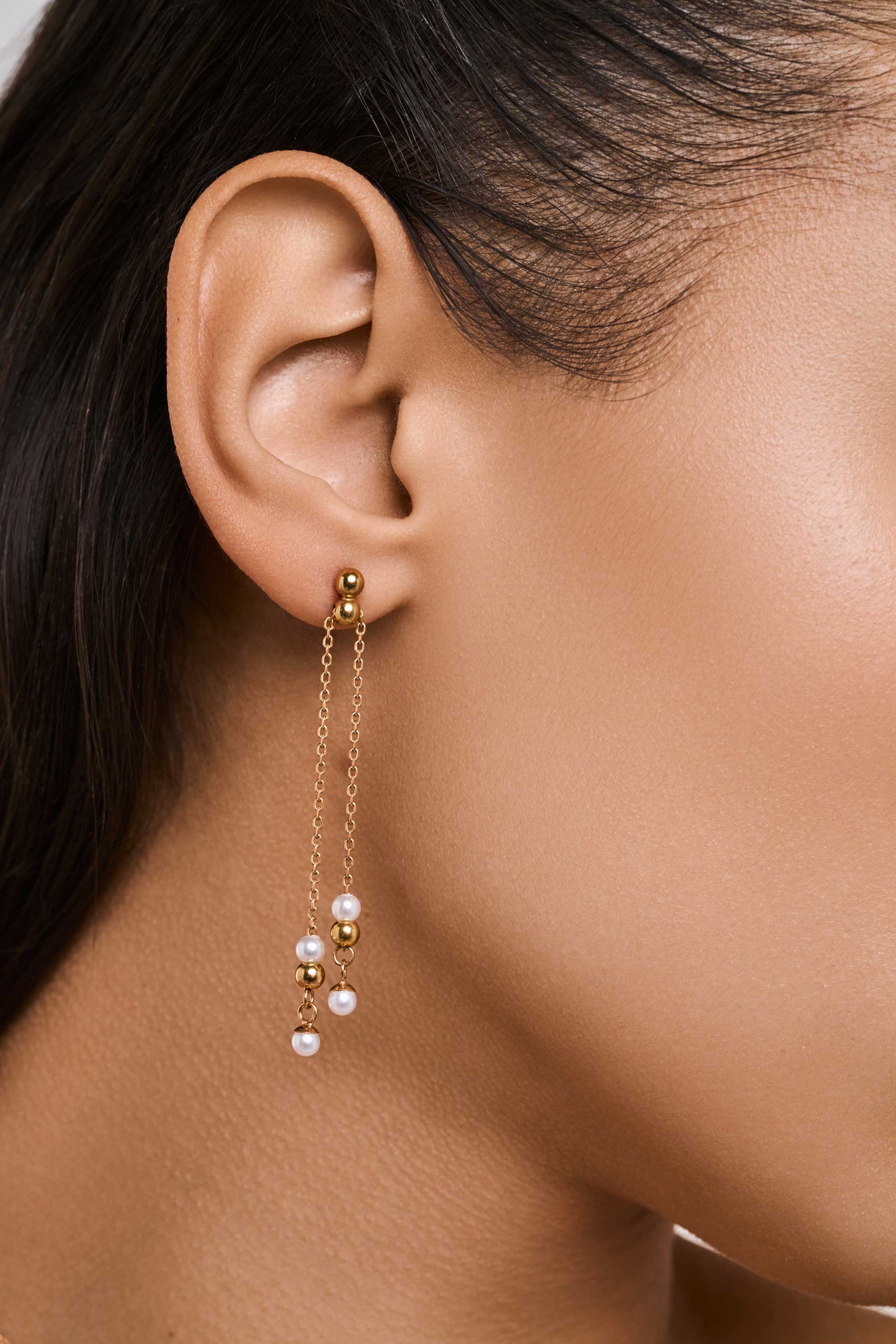 HIDE & SEEK 3-IN-1 LONG EARRINGS IN STERLING SILVER