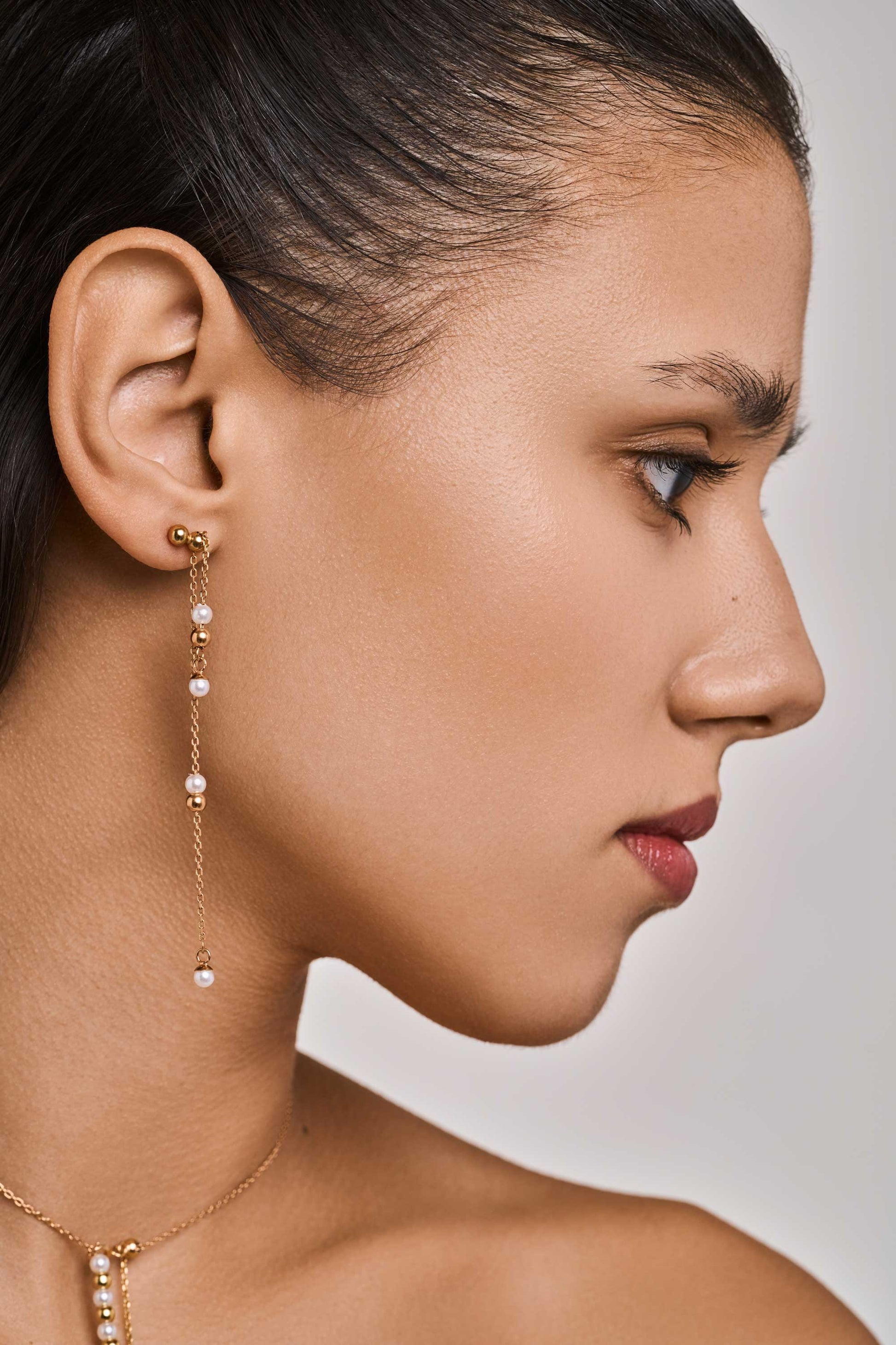 HIDE & SEEK 3-IN-1 LONG EARRINGS IN STERLING SILVER