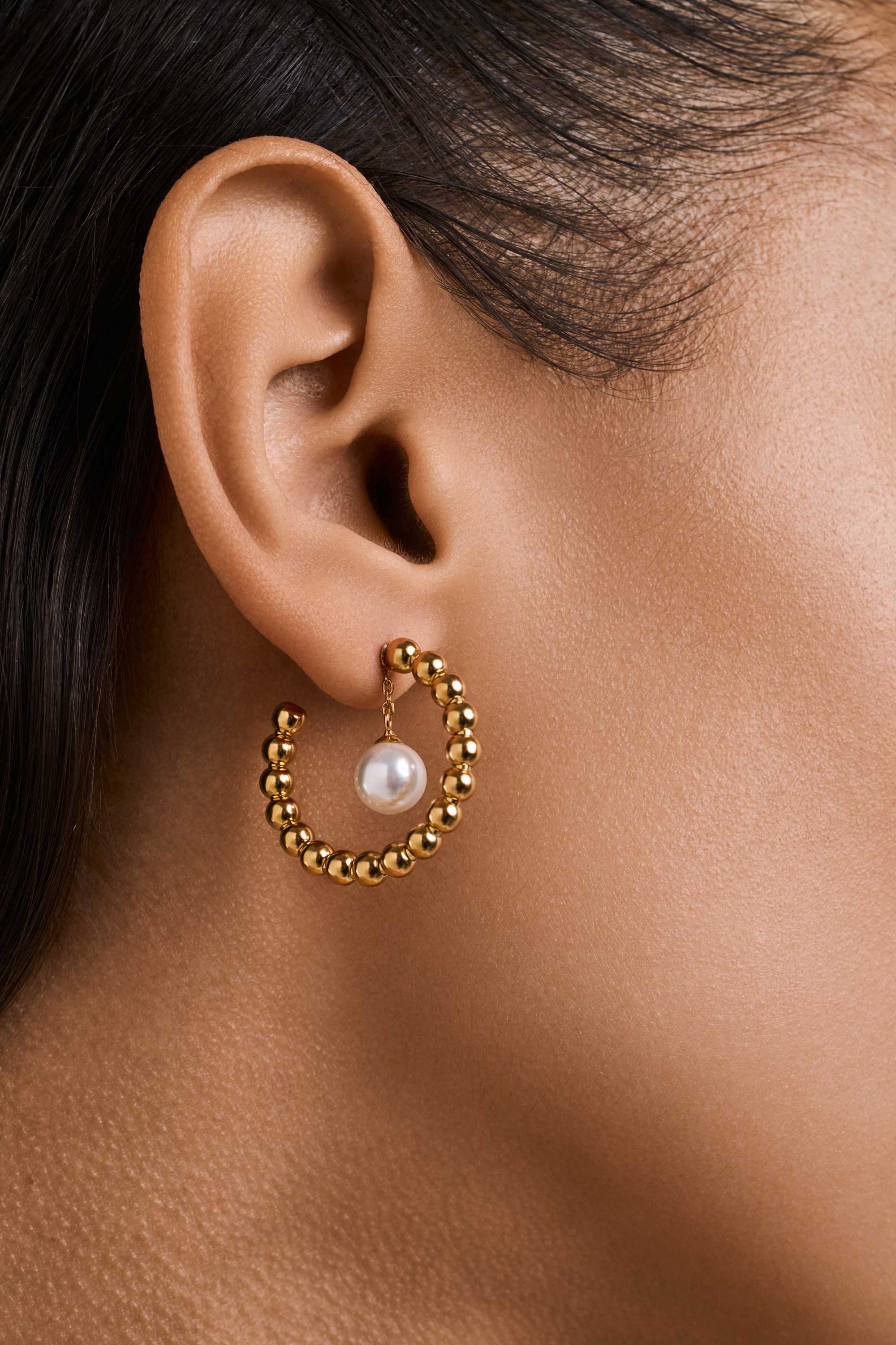 HIDE & SEEK 3-IN-1 HOOP EARRINGS IN 14K GOLD