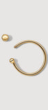 Gold ear cuff with a honeycomb screw
