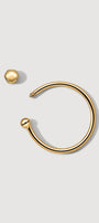 Gold ear cuff with a honeycomb screw