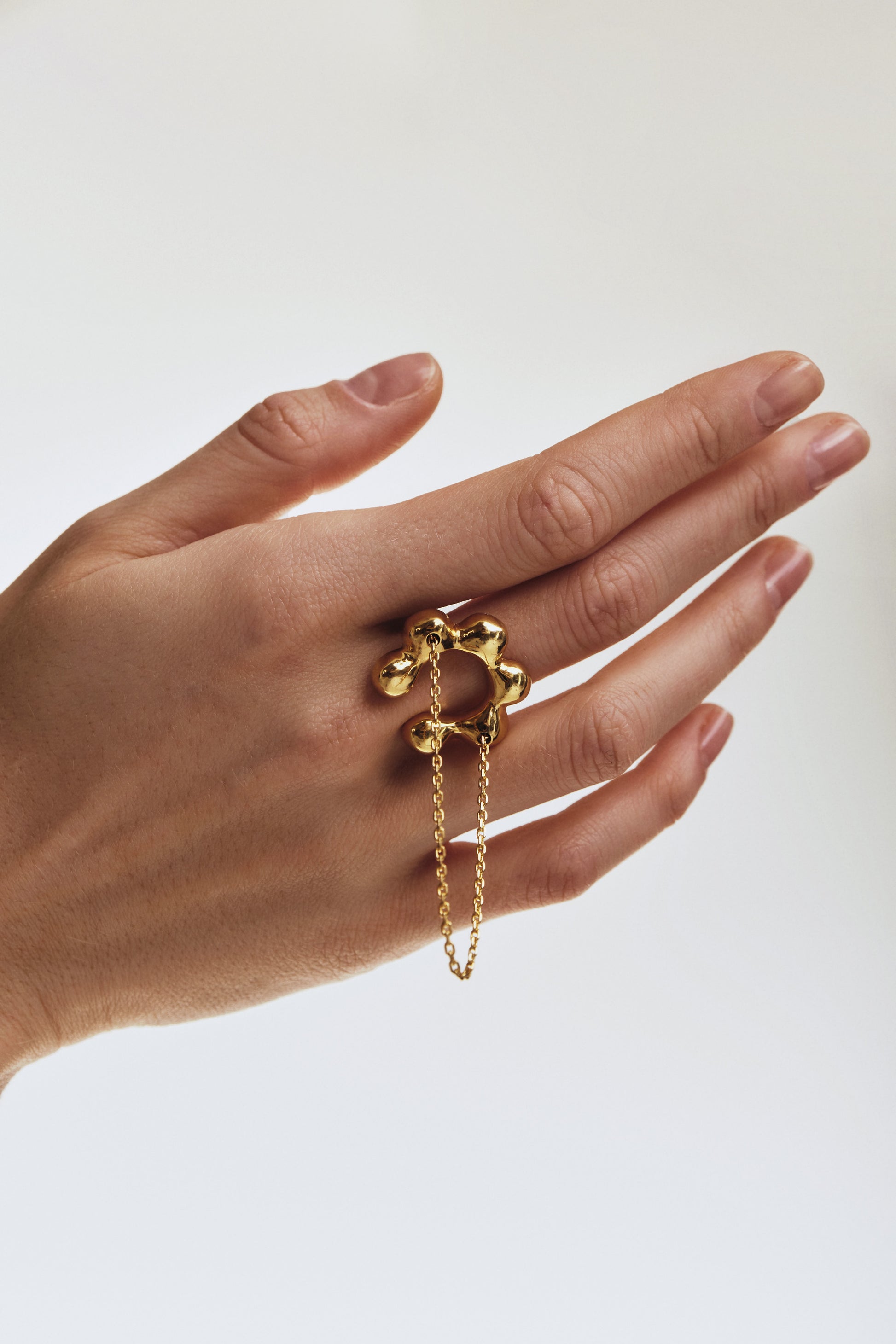 MALVA 3-IN-1 CUFF-RING IN STERLING SILVER