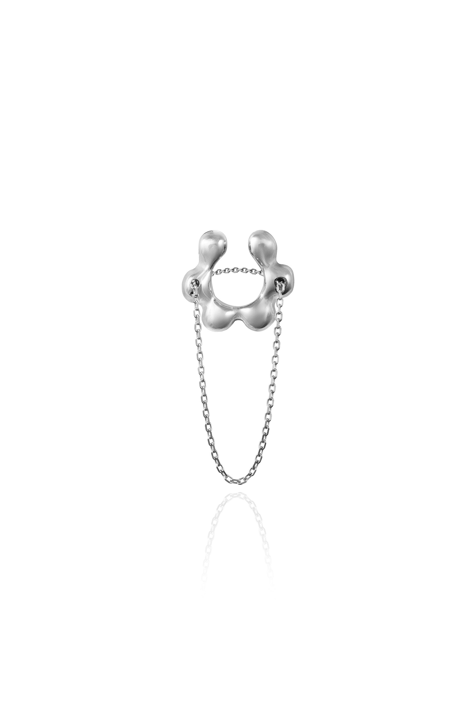 MALVA 3-IN-1 CUFF-RING IN STERLING SILVER
