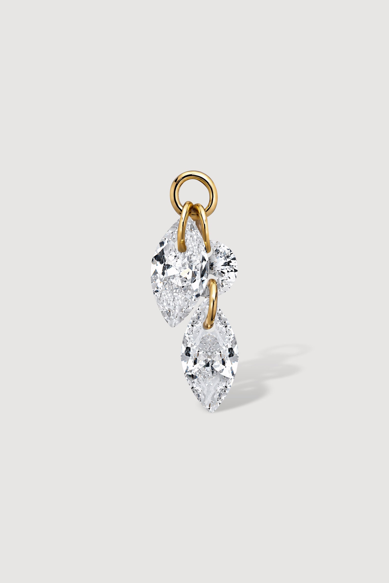 The marquise-cut cubic zirconia pendant