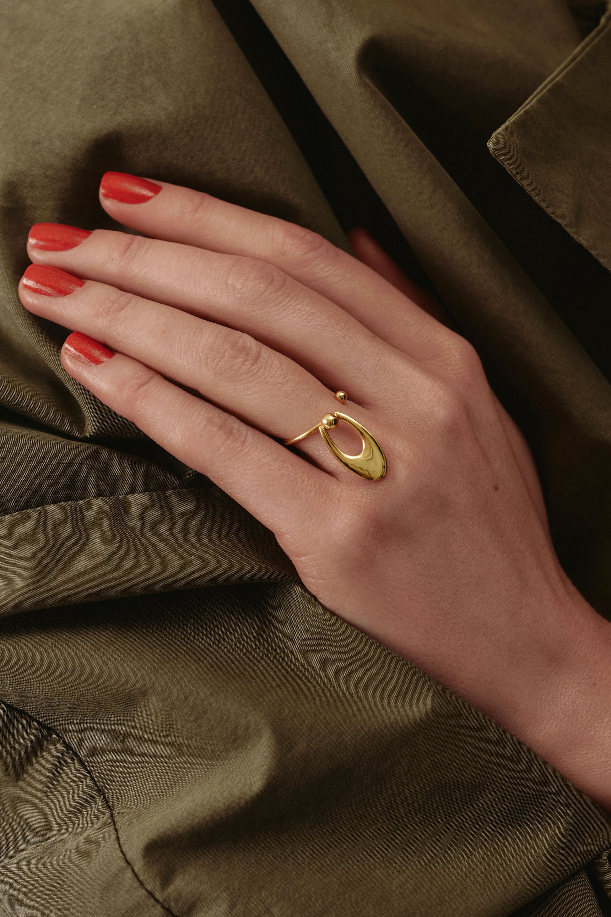 NIMBO OVAL 2-IN-1 RING IN STERLING SILVER