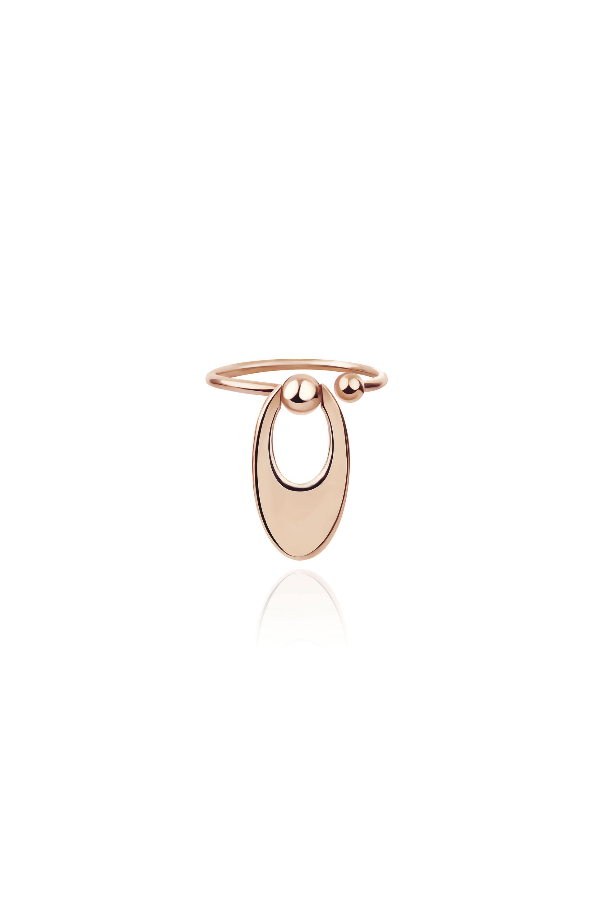 NIMBO OVAL 2-IN-1 RING IN 14K GOLD