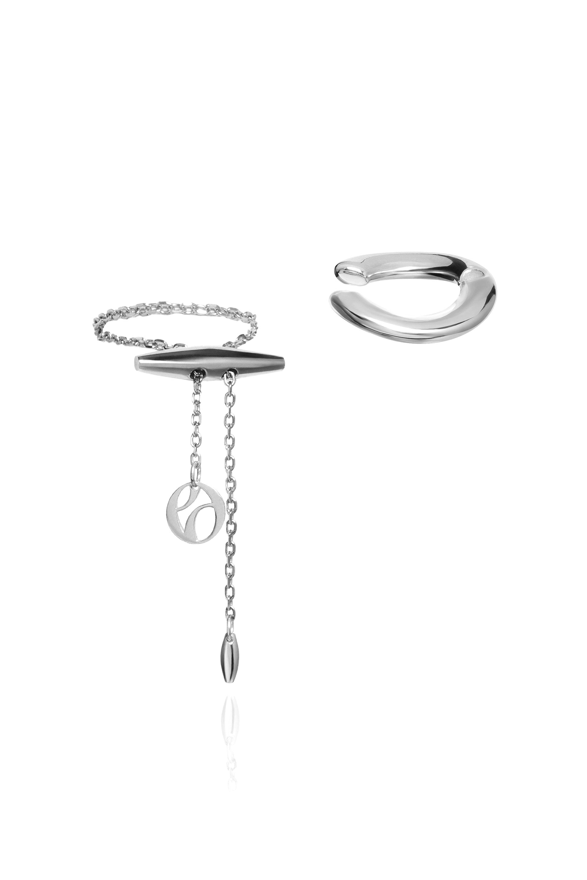OLA 5-IN-1 CUFF-RING IN STERLING SILVER