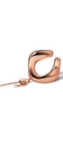 Rose gold ear 4-in-1 ear cuff with gems on a white background