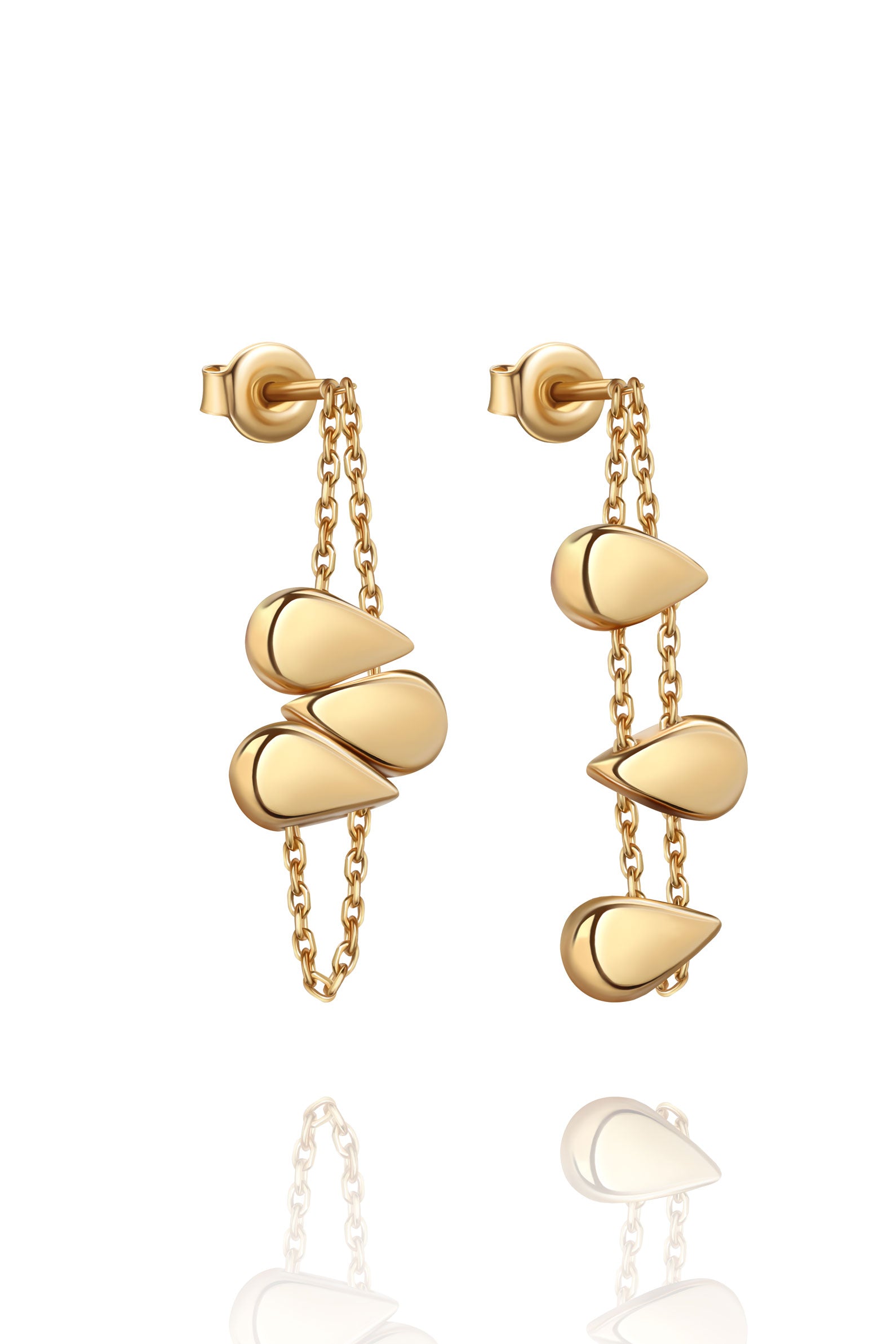 СЕРЕЖКИ 4-В-1 ПЕПІТА ЗІ СРІБЛА