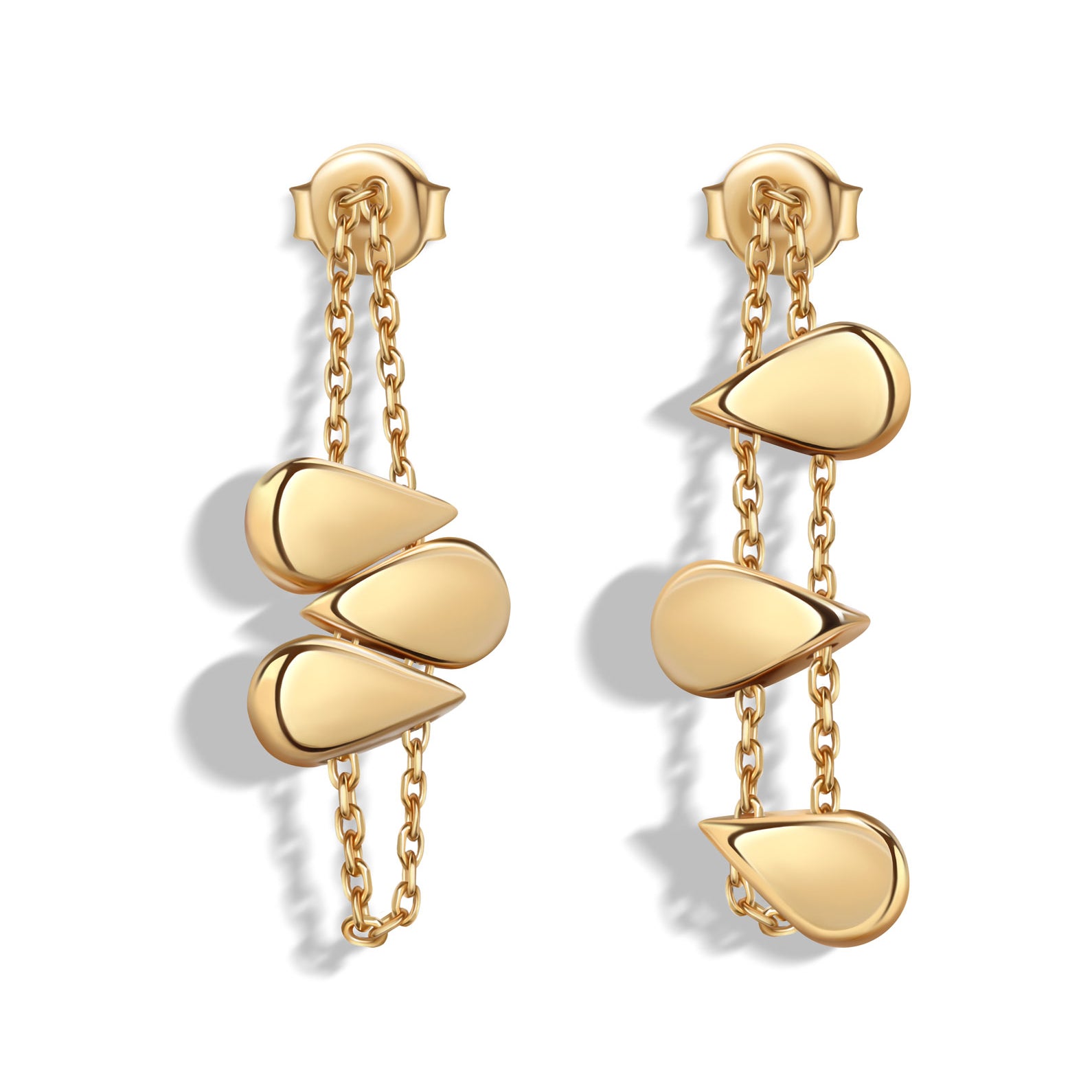 ЗОЛОТІ СЕРЕЖКИ 4-В-1 ПЕПІТА