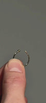 Detachable connector with gems on the ear cuff