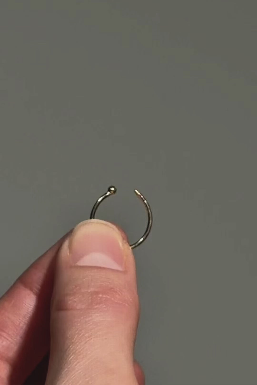 Detachable connector with gems on the ear cuff