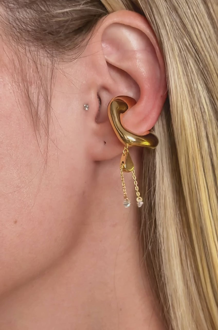 PEPITA 2-IN-1 EAR CUFF IN STERLING SILVER