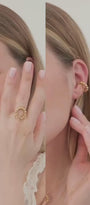 Sol 3-in-1 cuff-ring in gold