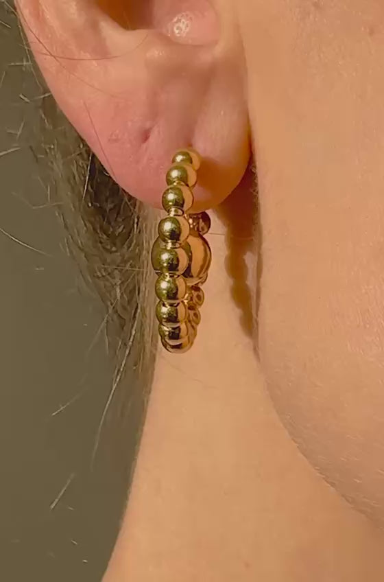BOLA 2-IN-1 EARRINGS IN STERLING SILVER