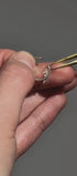 Gold thin ring with a marquise gems