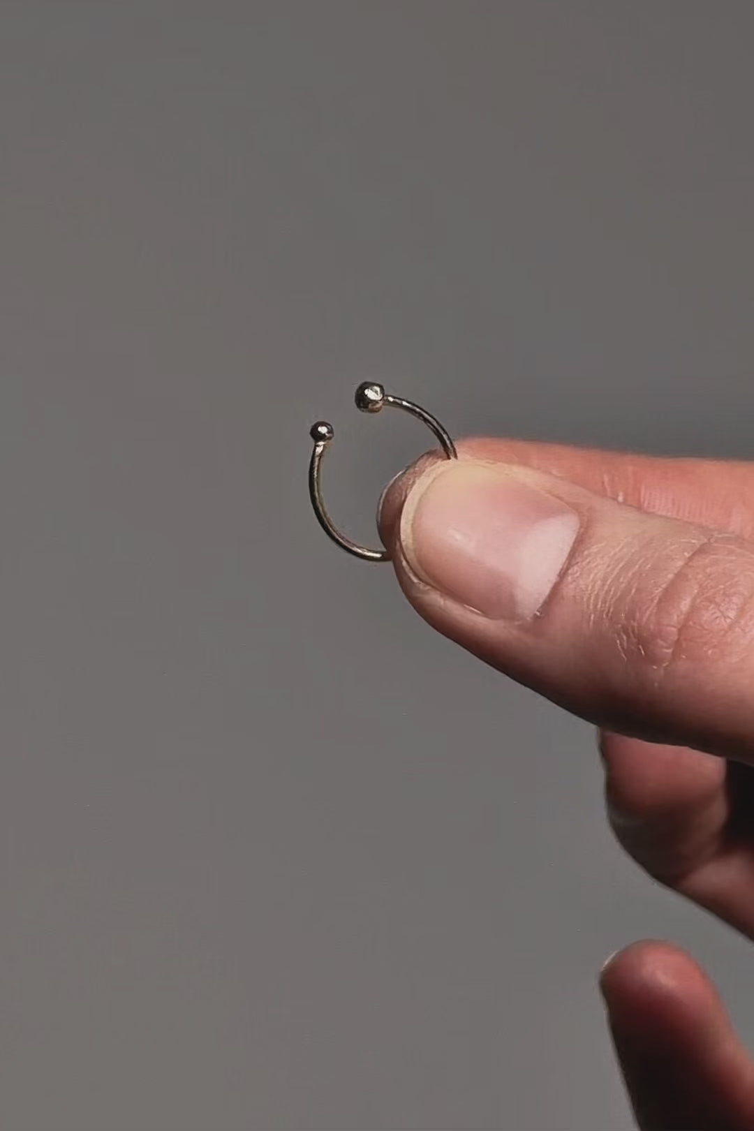 Honeycomb modular ear cuff in gold