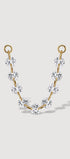 Frameless round brilliant-cut cubic zirconia connector