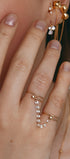 Connector with gems on the rings