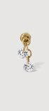Round Reversible Earring in gold