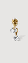 Round Reversible Earring in gold