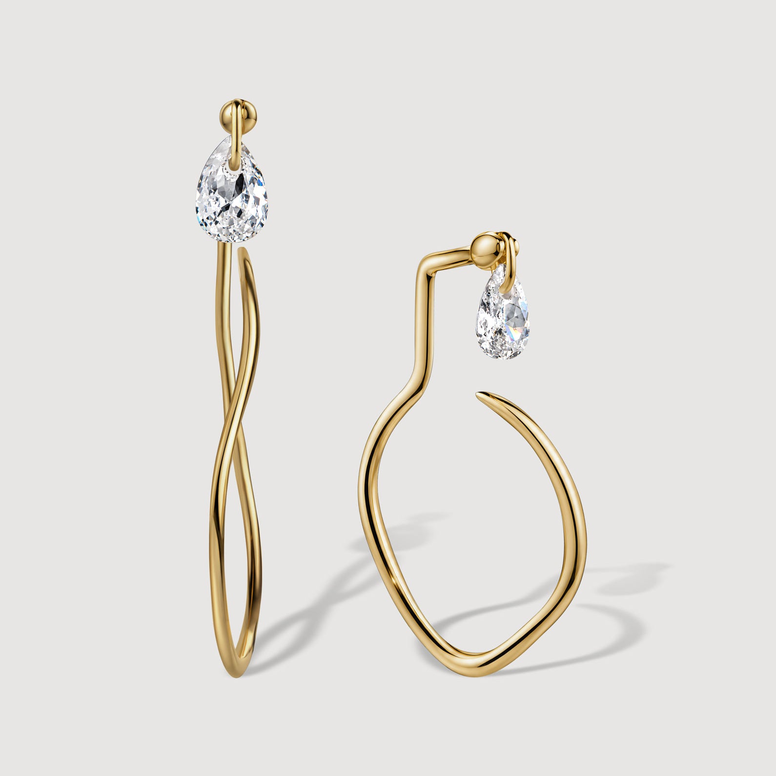 SIERPE COMBO 2-IN-1 EARRINGS IN STERLING SILVER
