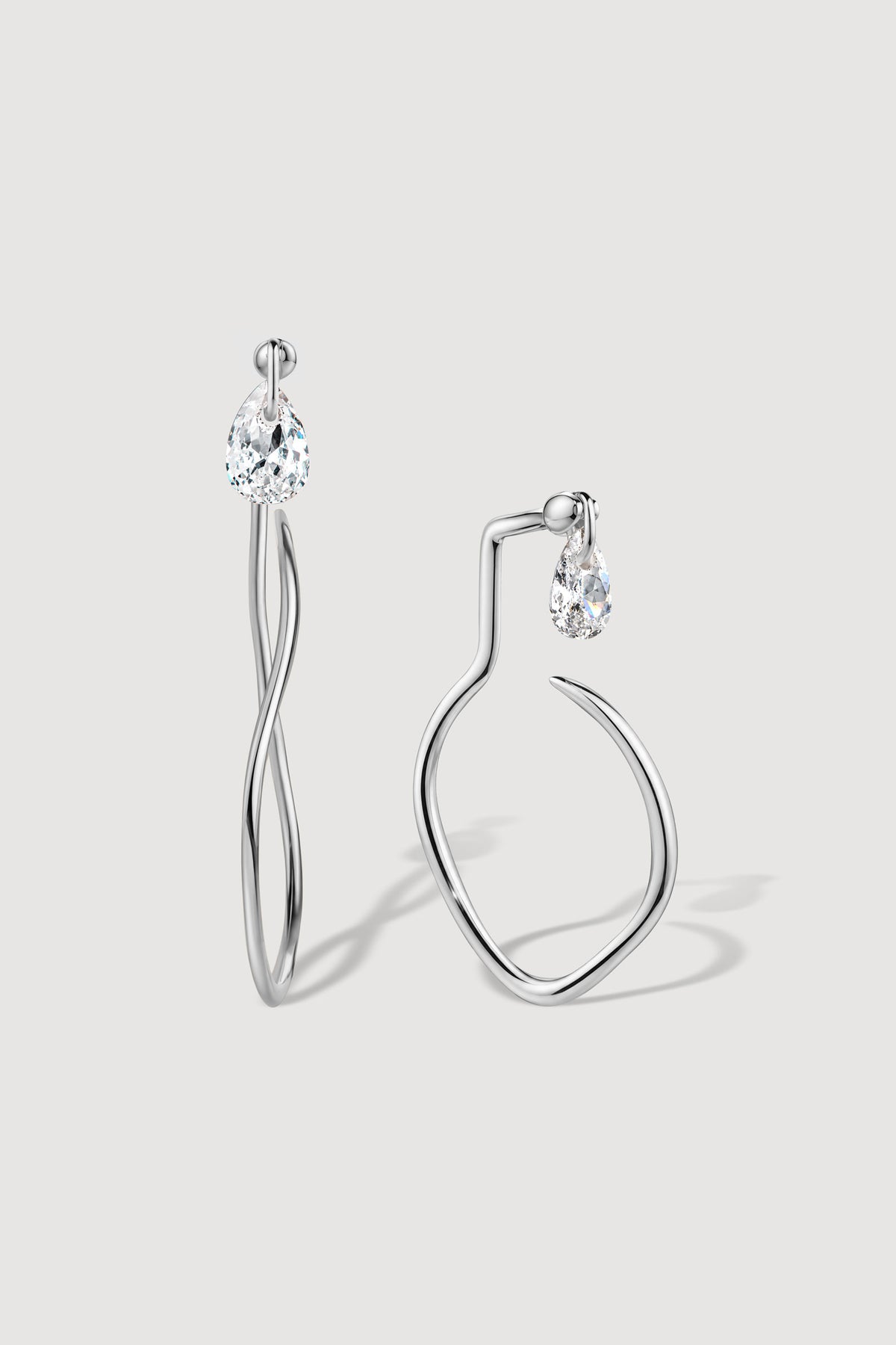 SIERPE COMBO 2-IN-1 EARRINGS IN STERLING SILVER
