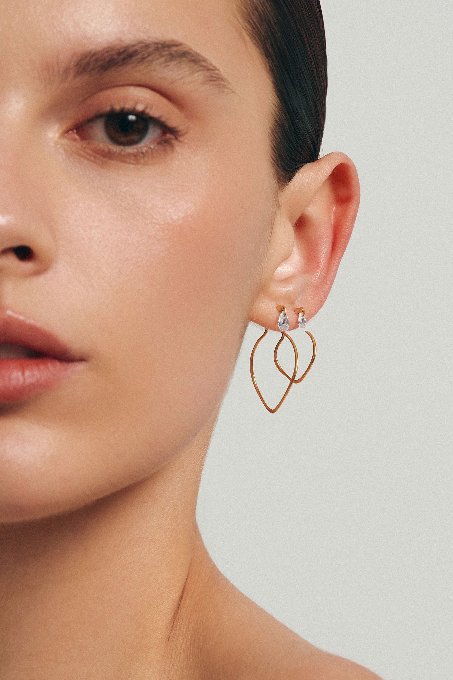 SIERPE COMBO 2-IN-1 EARRINGS IN STERLING SILVER