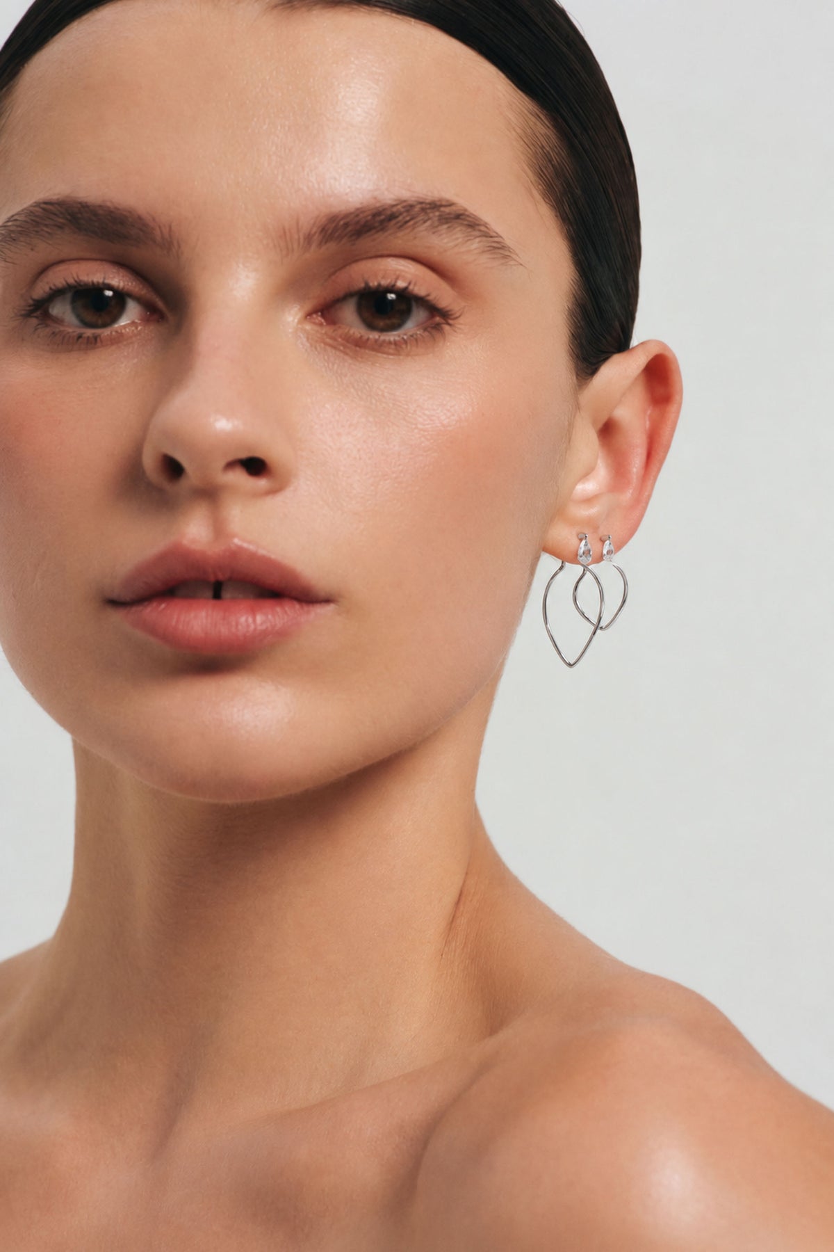 SIERPE COMBO 2-IN-1 EARRINGS IN STERLING SILVER