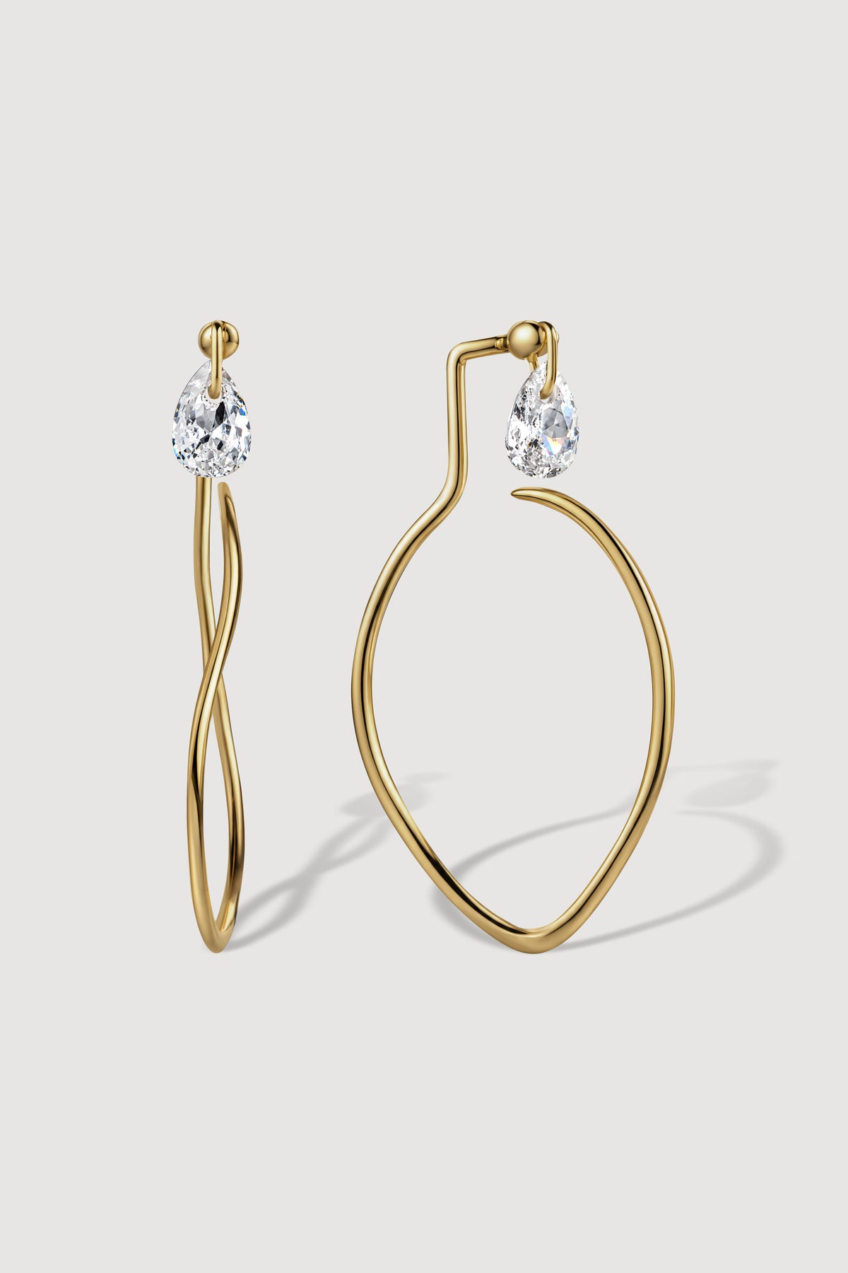 SIERPE MAXI 2-IN-1 EARRINGS IN STERLING SILVER